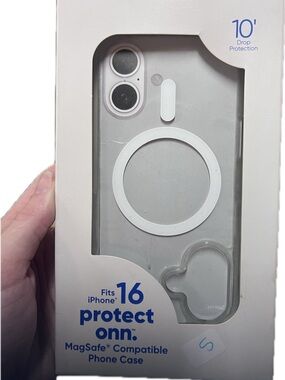 On Running Clear MagSafe iPhone 16 Case with White MagRing